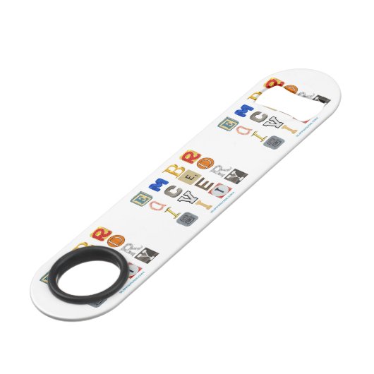 SlipperyJoe's omarmt diversiteit uitgesneden lette Speed Flessenopener (Voorkant Gekanteld)