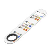 SlipperyJoe's omarmt diversiteit uitgesneden lette Speed Flessenopener (Achterkant Gekanteld)