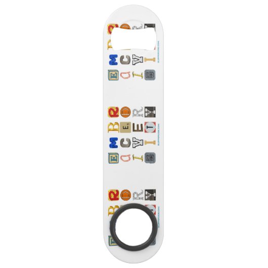 SlipperyJoe's omarmt diversiteit uitgesneden lette Speed Flessenopener (Voorkant)