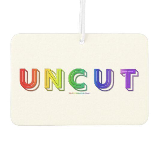 SlipperyJoe's ongesneden levendige regenboog kleur Luchtverfrisser (Achterkant)