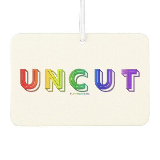 SlipperyJoe's ongesneden levendige regenboog kleur Luchtverfrisser (Voorkant)