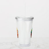 SlipperyJoe's oogverblindende regenboogcupcake wer Acryl Drinkbeker (Rechts)