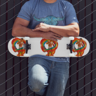 SlipperyJoe's opvallende moderne Pride-thema mascu Persoonlijk Skateboard
