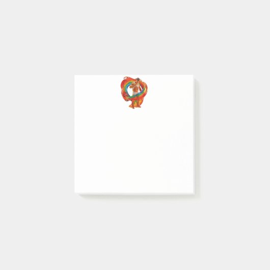 SlipperyJoe's opvallende moderne Pride-thema mascu Post-it® Notes (Voorkant)