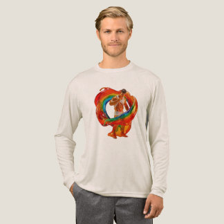 SlipperyJoe's opvallende moderne Pride-thema mascu Tri-Blend Shirt