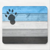 SlipperyJoe's otter-houten krat textuur beer co Muismat (Voorkant)