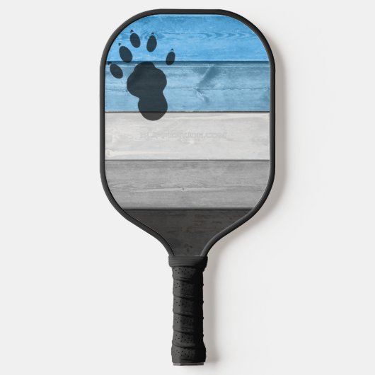 SlipperyJoe's otter-houten krat textuur beer co Pickleball Paddle (Voorkant)