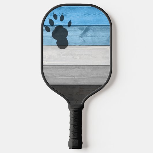 SlipperyJoe's otter-houten krat textuur beer co Pickleball Paddle (Achterkant)
