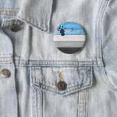 SlipperyJoe's otter-houten krat textuur beer co Ronde Button 5,7 Cm (In situ)