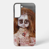SlipperyJoe's oude pop Happy Halloween kreepy bloo Samsung Galaxy Hoesje (Achterkant)