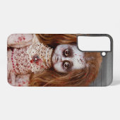 SlipperyJoe's oude pop Happy Halloween kreepy bloo Samsung Galaxy Hoesje (Achterkant horizontaal)