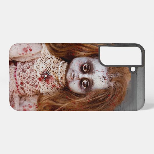 SlipperyJoe's oude pop Happy Halloween kreepy bloo Samsung Galaxy Hoesje (Achterkant horizontaal)
