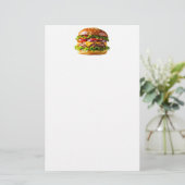 SlipperyJoe's overdonderende gestapelde hamburger Briefpapier (Staand voorkant)