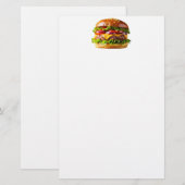 SlipperyJoe's overdonderende gestapelde hamburger Briefpapier (Voorkant / Achterkant)