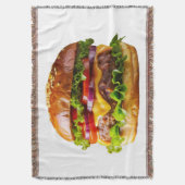 SlipperyJoe's overdonderende gestapelde hamburger  Deken (Voorkant Verticaal)