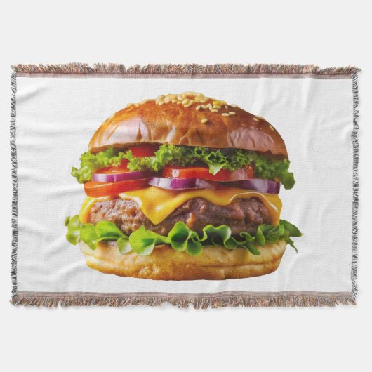 SlipperyJoe's overdonderende gestapelde hamburger  Deken (Voorkant)