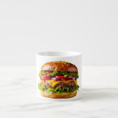 SlipperyJoe's overdonderende gestapelde hamburger  Espresso Kop (Voorkant)