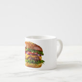 SlipperyJoe's overdonderende gestapelde hamburger  Espresso Kop (Voorkant rechts)