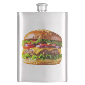 SlipperyJoe's overdonderende gestapelde hamburger Flacon (Voorkant)