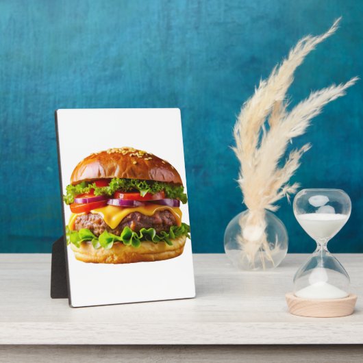 SlipperyJoe's overdonderende gestapelde hamburger Fotoplaat (Zijkant)