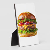 SlipperyJoe's overdonderende gestapelde hamburger Fotoplaat (Zijkant)