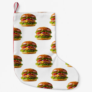 SlipperyJoe's overdonderende gestapelde hamburger  Kleine Kerstsok