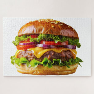 SlipperyJoe's overdonderende gestapelde hamburger  Legpuzzel