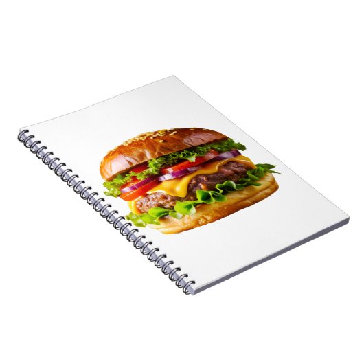 SlipperyJoe's overdonderende gestapelde hamburger Notitieboek (Rechterzijde)