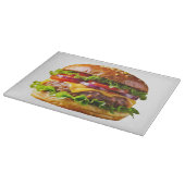 SlipperyJoe's overdonderende gestapelde hamburger  Snijplank (Hoek)