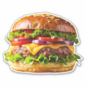SlipperyJoe's overdonderende gestapelde hamburger  Sticker (Voorkant)