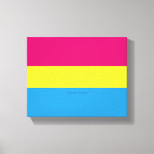 SlipperyJoe's panseksuele pride vlag Canvas Afdruk (Voorkant)