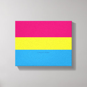 SlipperyJoe's panseksuele pride vlag Canvas Afdruk