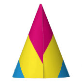 SlipperyJoe's panseksuele pride vlag Feesthoedjes (Achterkant)