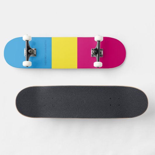 SlipperyJoe's panseksuele pride vlag Persoonlijk Skateboard (Horizontaal)
