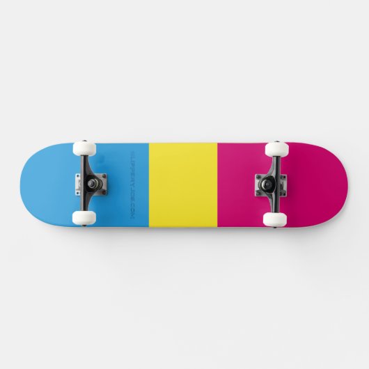 SlipperyJoe's panseksuele pride vlag Persoonlijk Skateboard (Horizontaal)