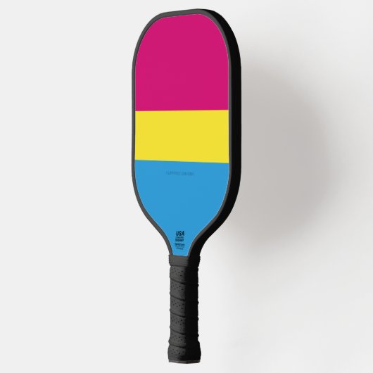 SlipperyJoe's panseksuele pride vlag Pickleball Paddle (Links)