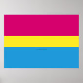 SlipperyJoe's panseksuele pride vlag Poster (Voorkant)