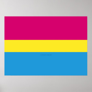 SlipperyJoe's panseksuele pride vlag Poster
