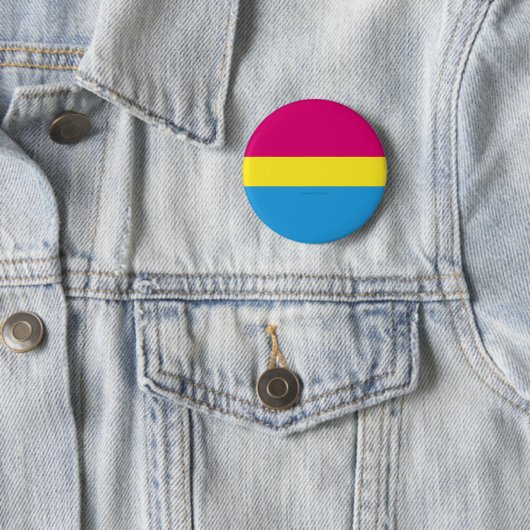 SlipperyJoe's panseksuele pride vlag Ronde Button 5,7 Cm (In situ)
