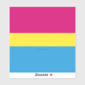 SlipperyJoe's panseksuele pride vlag Sticker (Vel)