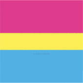 SlipperyJoe's panseksuele pride vlag Sticker (Voorkant)
