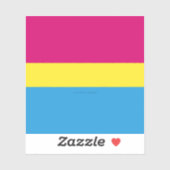 SlipperyJoe's panseksuele pride vlag Sticker (Vel)
