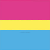SlipperyJoe's panseksuele pride vlag Sticker (Voorkant)