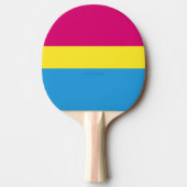 SlipperyJoe's panseksuele pride vlag Tafeltennisbatje (Voorkant)