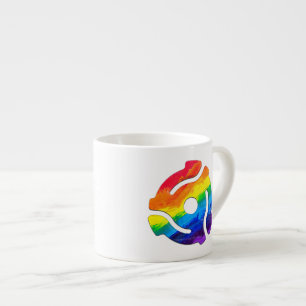 SlipperyJoe's plastic 45-rpm recordadapter omcirke Espresso Kop