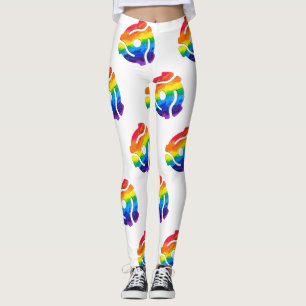 SlipperyJoe's plastic 45-rpm recordadapter omcirke Leggings