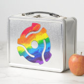 SlipperyJoe's plastic 45 RPM-recordadaptervibran (In situ)