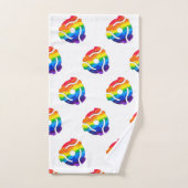 SlipperyJoe's plastic 45 RPM-recordadaptervibran Bad Handdoek (Handdoek)