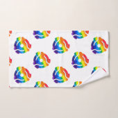 SlipperyJoe's plastic 45 RPM-recordadaptervibran Bad Handdoek (Handdoek)