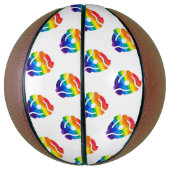 SlipperyJoe's plastic 45 RPM-recordadaptervibran Basketbal (Verticaal)